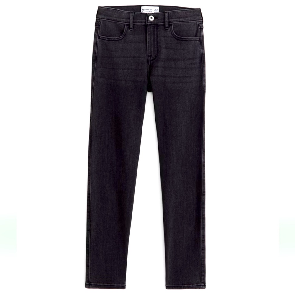 Abercrombie Kids High Rise Stretch Jeggings, Black, Size 17/18 juniors
